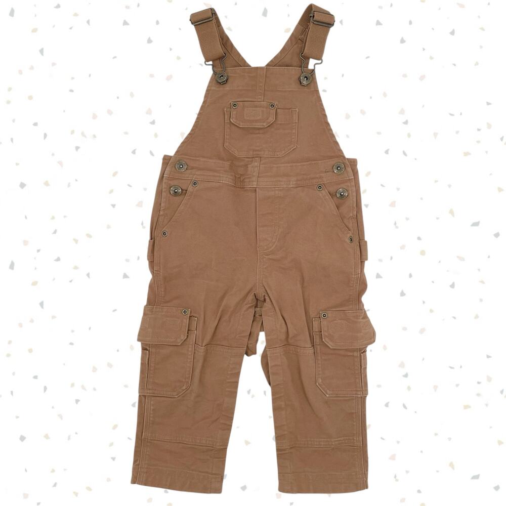 Duluth Trading Firehose Overalls Snap Legs Toddler Garden Work Clothes Size 2T